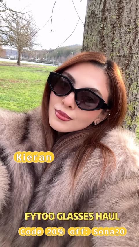 Instagram post by @sonamammadova for FYTOO. Caption reads: New FYTOO eyewear HAUL 👓
Stylish, comfy, and....