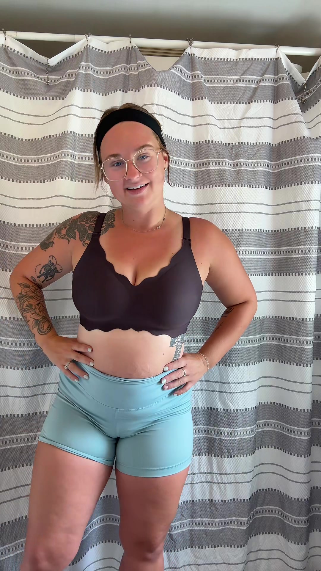 TikTok post by @lacey_twinmom for Comfelie. Caption reads: Another great bra from Comfelie! #comfelie #bra....