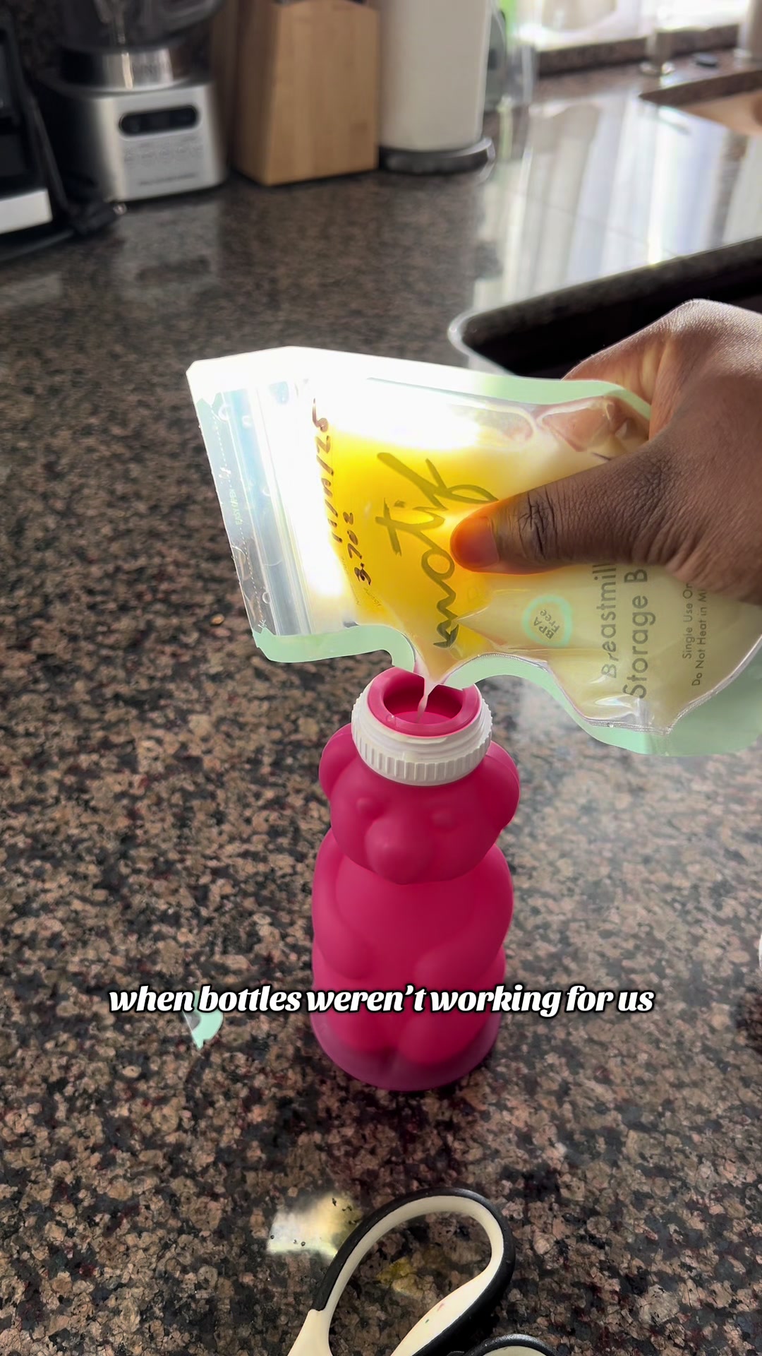 TikTok post by @simplyy_dia for Legendairy Milk. Caption reads: [...] with the #honeybearstrawcup from @Legendairy....