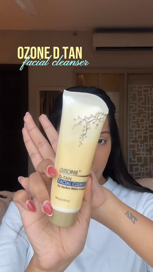 Instagram post by @khushiivijay for Ozone Ayurvedics. Caption reads: always on the go? ☀️ don’t let dull, tired skin....