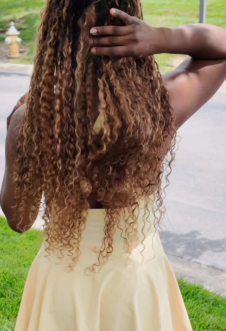 TikTok post by @ohhtress26 for Le Beauté. Caption reads: DIY hairstyles for back to school @Lebeaute hair....
