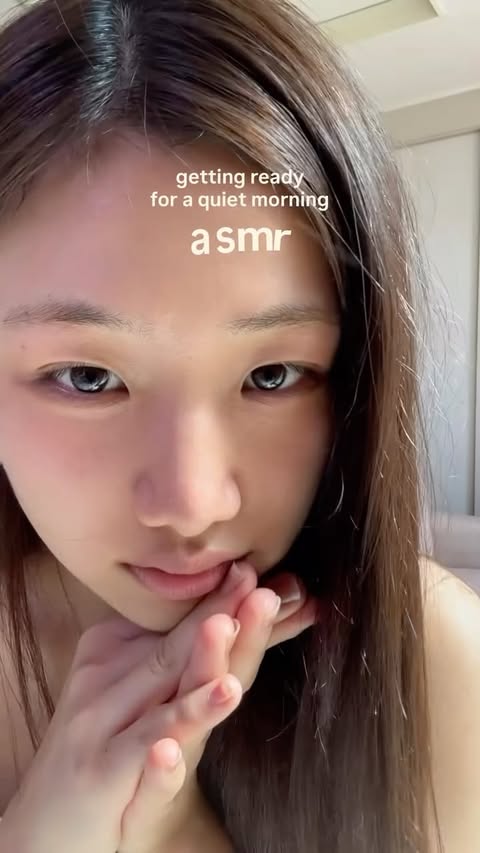 Instagram post by @sonyearin for Abib. Caption reads: quiet morning ASMR 🫧🤍 > Product list....