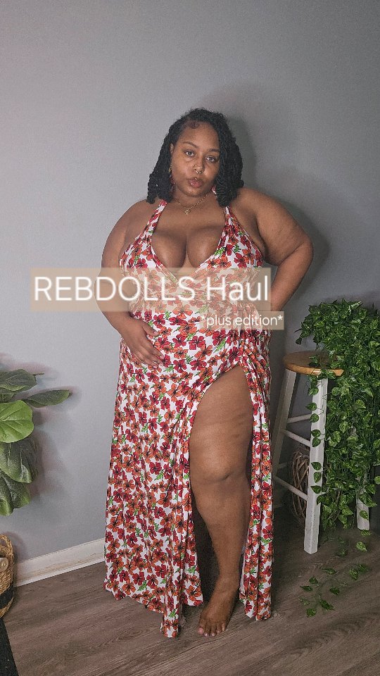 Instagram post by @annatheegreat for REBDOLLS. Caption reads: A few pieces from @rebdolls
- there size....