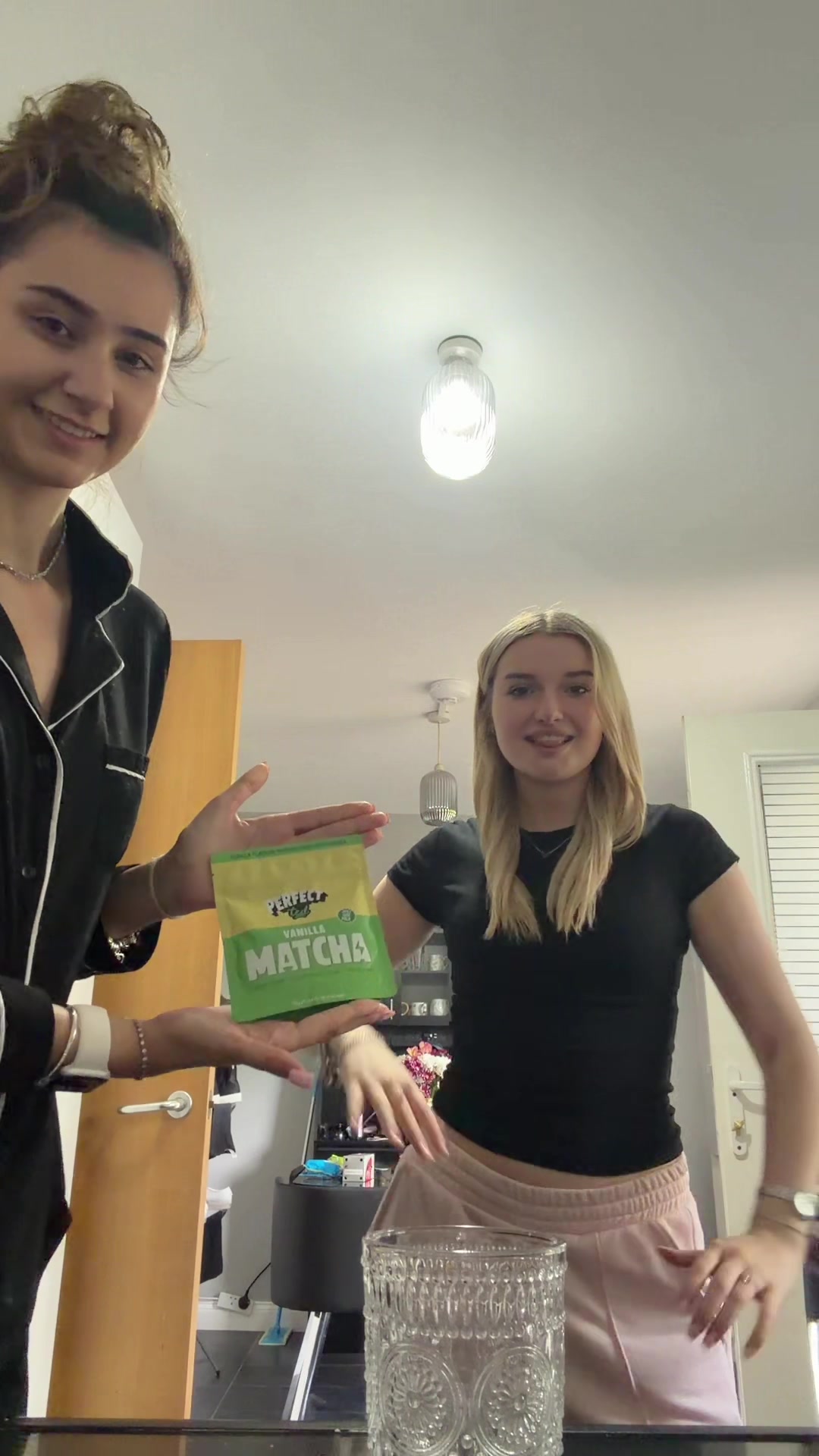 TikTok post by @emsandelsx for PerfectTed. Caption reads: [...] matcha perfect ted sent to us 🤗 @PerfectTed....