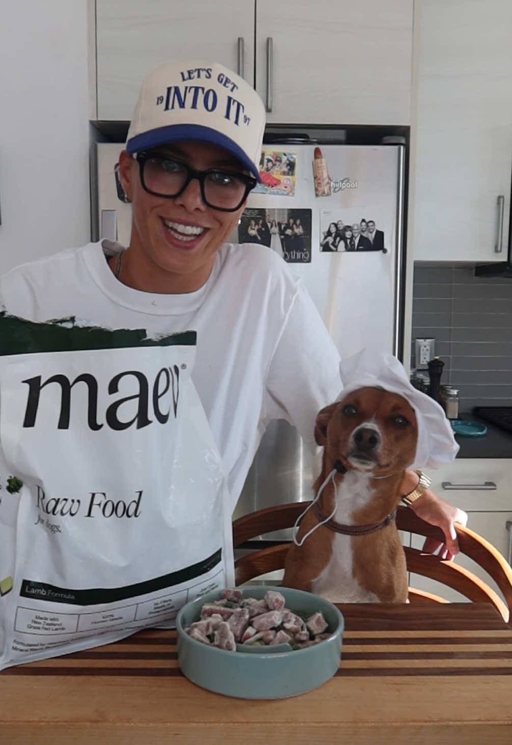 TikTok post by @lamb_chop97 for Maev. Caption reads: lamb chops 🐑 ft @Maev’s new grass fed new zealand....