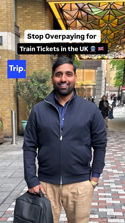 Instagram post by @adyboyy for Trip.com. Caption reads: [...] users (2% for existing users) New to....