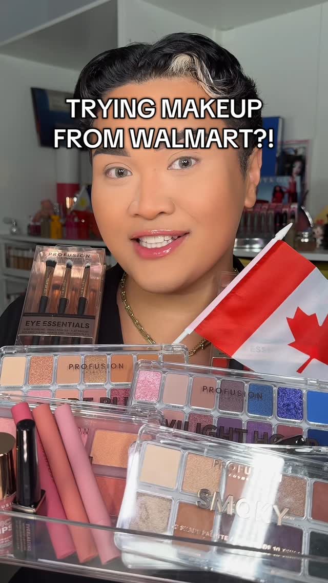 Instagram post by @seananthonyv for Profusion Cosmetics. Caption reads: WALMART CANADA HAS SOME BANGERS!! 😍😍🇨🇦....
