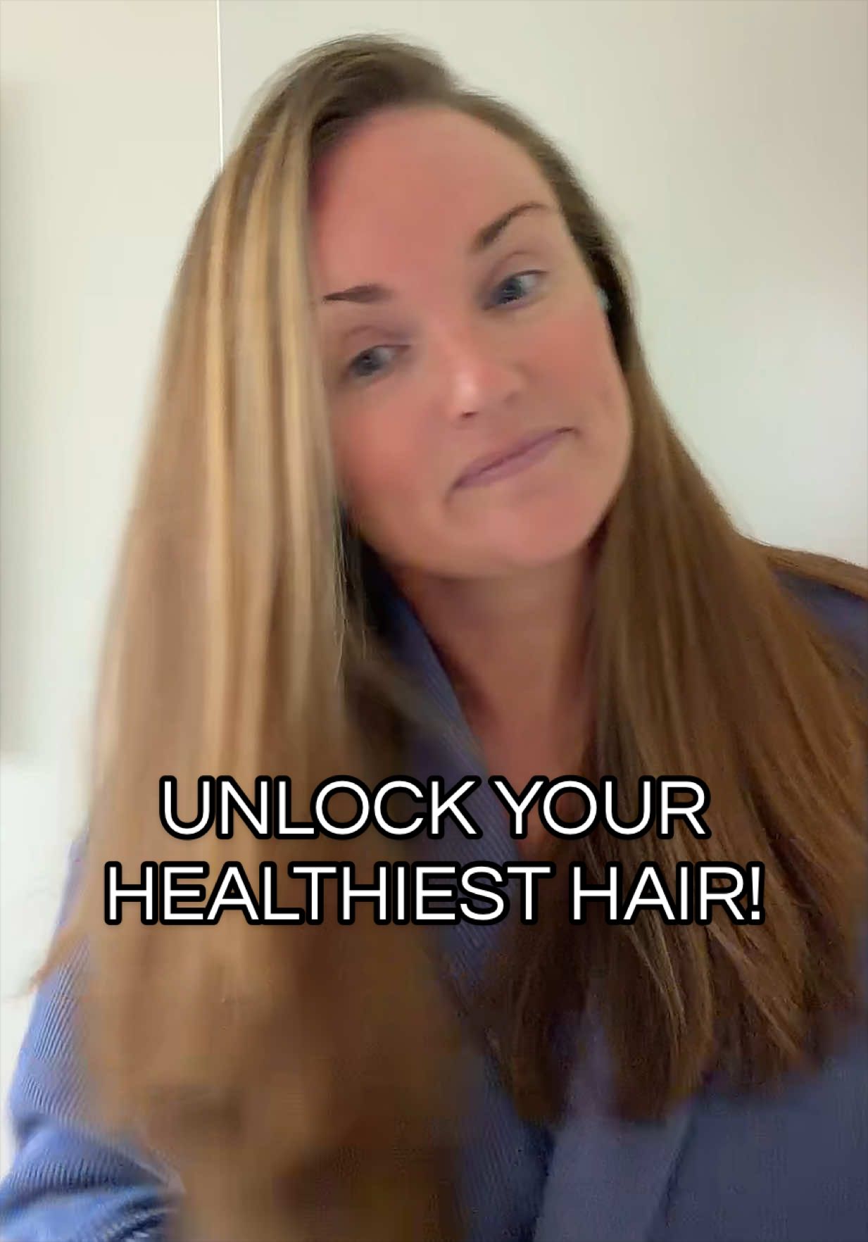 TikTok post by @tseltzer for Tideway. Caption reads: @Tideway #tideway #blowdry #healthyhairjourney....