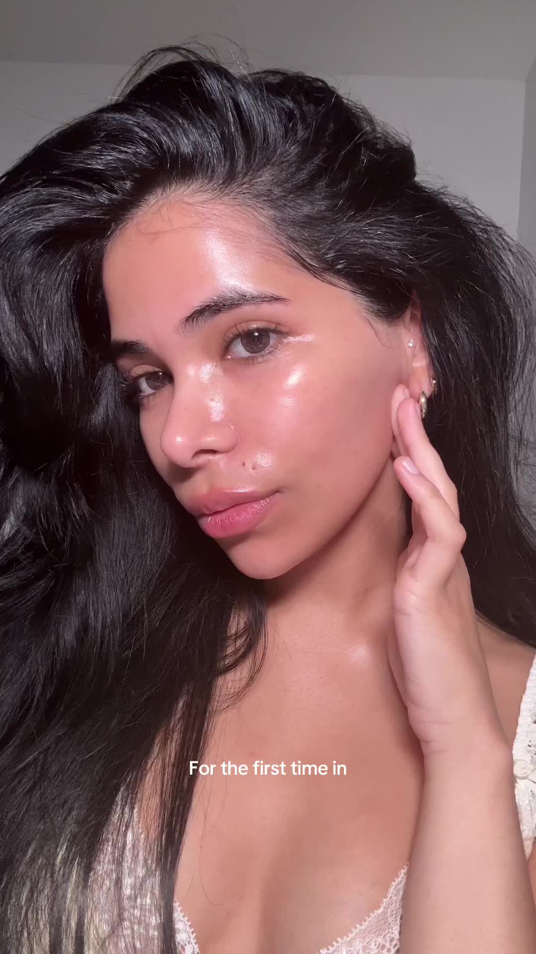 TikTok post by @sarahsaleen for Fresh. Caption reads: Using Mauritius black tea extract for retinol-like....