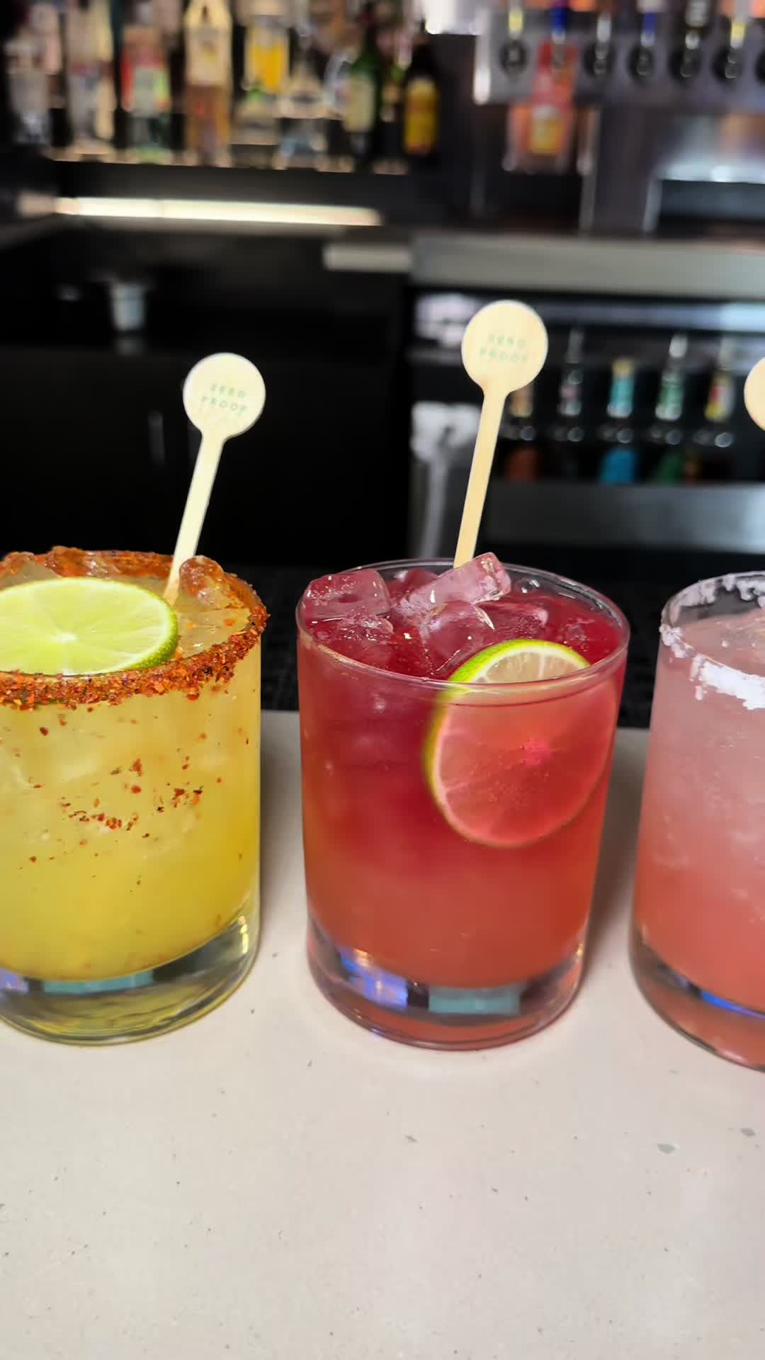 TikTok post by @ambersplate for Buffalo Wild Wings. Caption reads: [...] January fun! These mocktails from @Buffalo....
