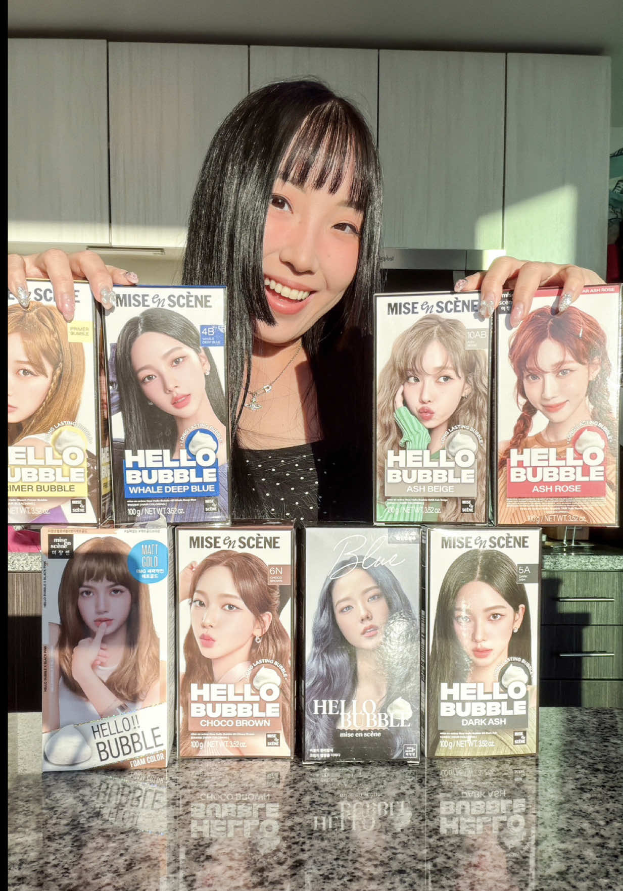 TikTok post by @withskye for Yami. Caption reads: [...] do it on my hair 💝Got all of these on....