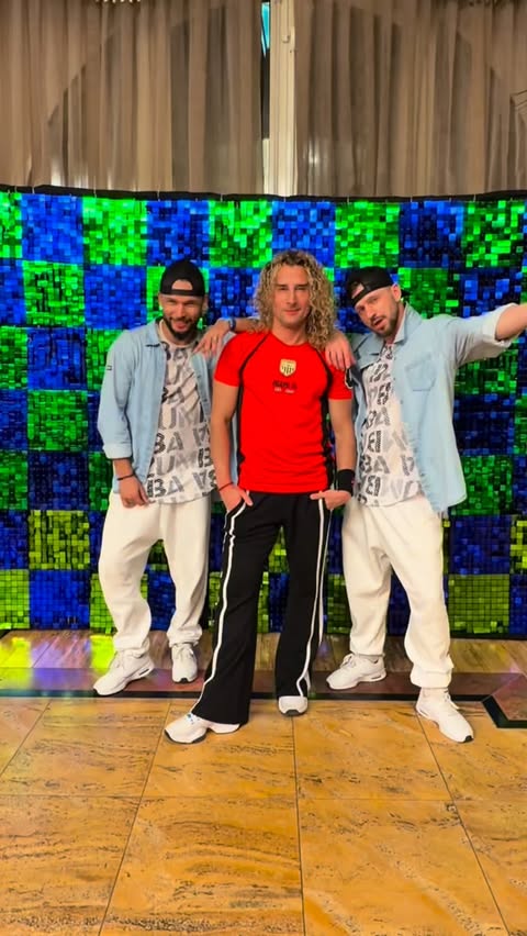 Instagram post by @benjaminzj for Zumba. Caption reads: Triple trouble 😈 when dancing together....