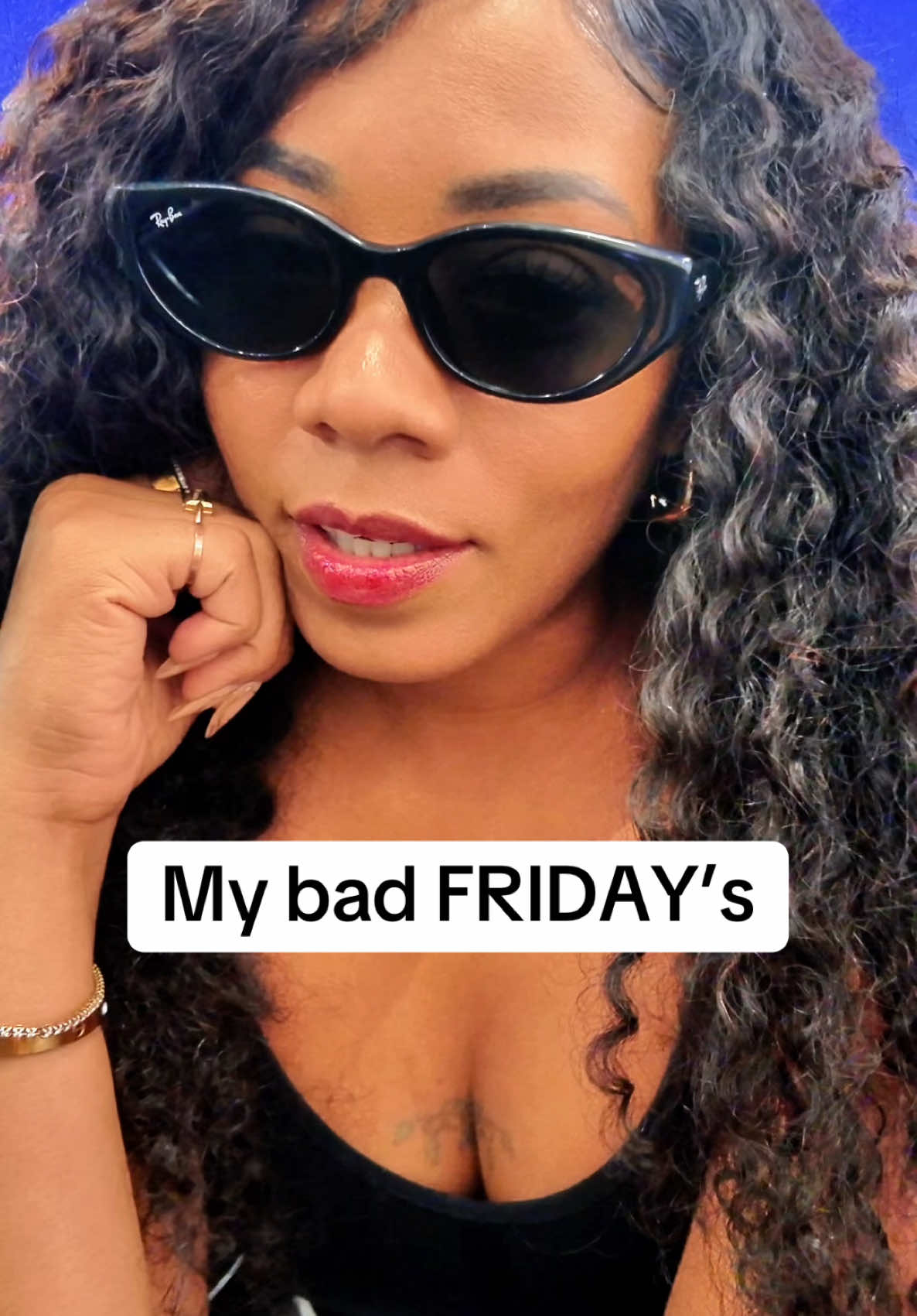 TikTok post by @chineykpopgirl for TGI Fridays. Caption reads: Better late than never @TGIFridays 😮‍💨 #fridays....