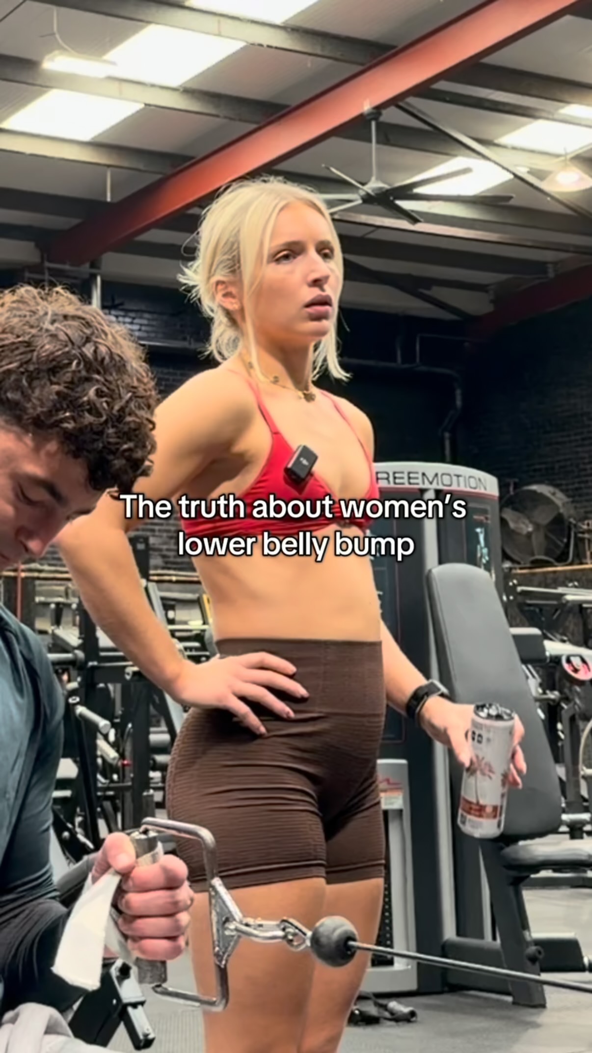 Instagram post by @lilylifts for Gymshark. Caption reads: [...] the way he reassured me @fensfit @gymshark....