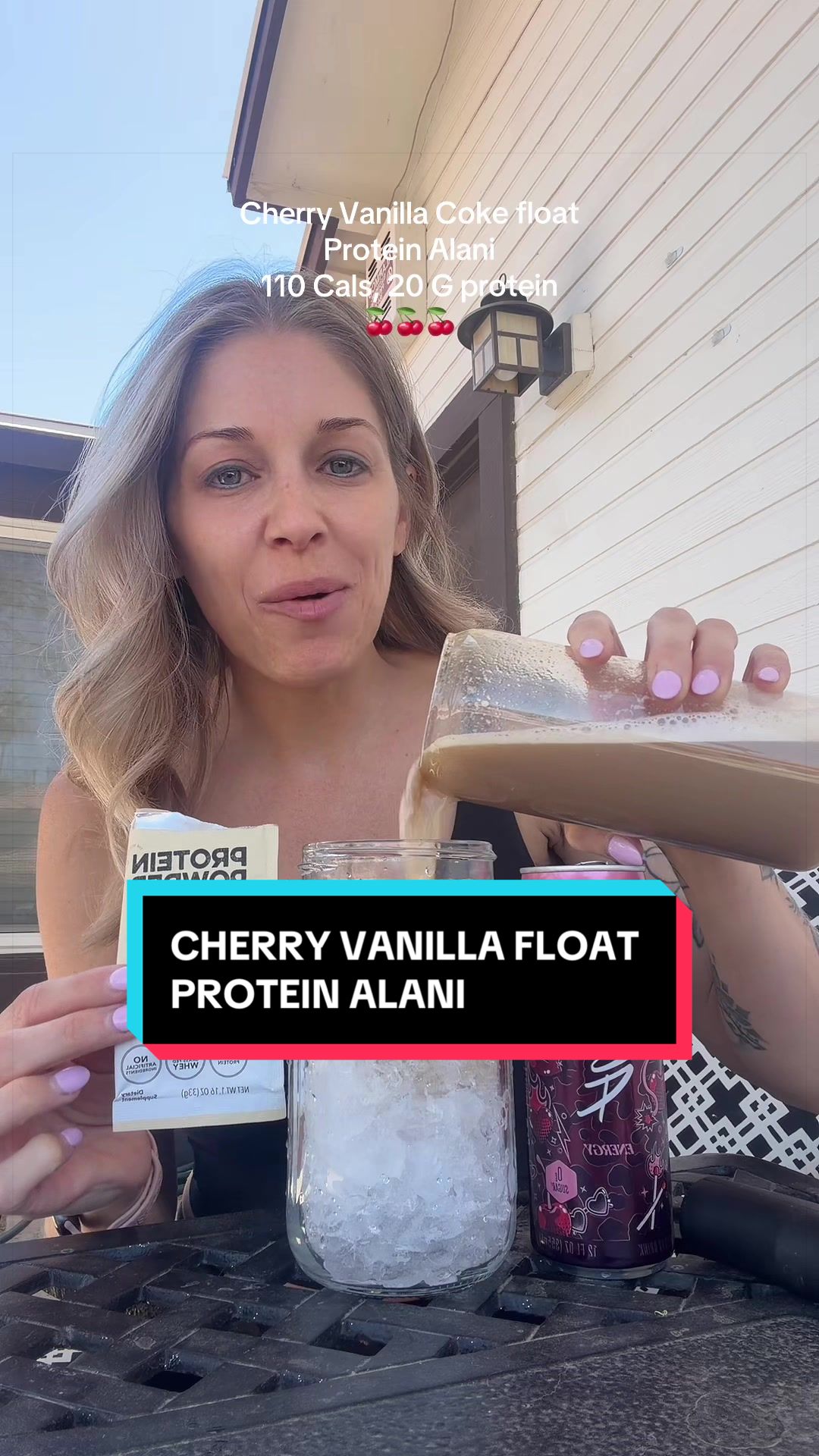 TikTok post by @kelly_garis for Clean Simple Eats. Caption reads: [...] are so good! @Alani Nutrition @Clean Simple....