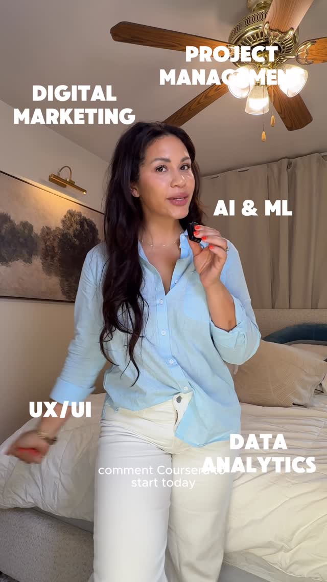 Instagram post by @careersbychris for Coursera. Caption reads: #Courserapartner Comment ‘Coursera’ to start....