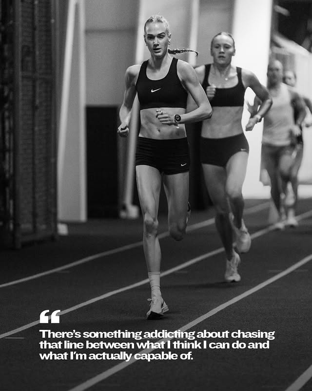 Instagram post by @janehedengren for Garmin. Caption reads: “There’s something about running that lets me test....