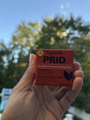 TikTok post by @lanna.gardner for Hyland's Naturals. Caption reads: [...] their homeopathic drawing salve.....