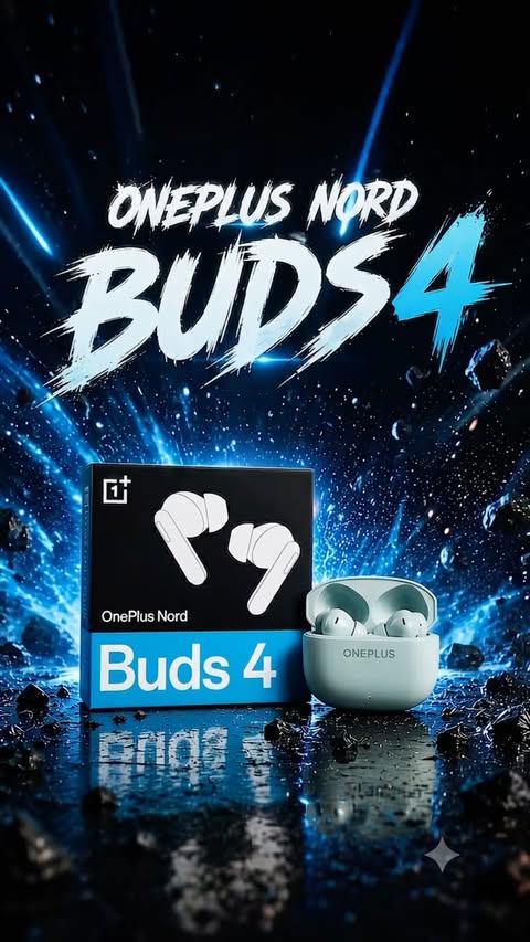 Instagram post by @techworldmarathi for OnePlus. Caption reads: OnePlus Nord Buds 4 - सर्वात Best ANC Earbuds....