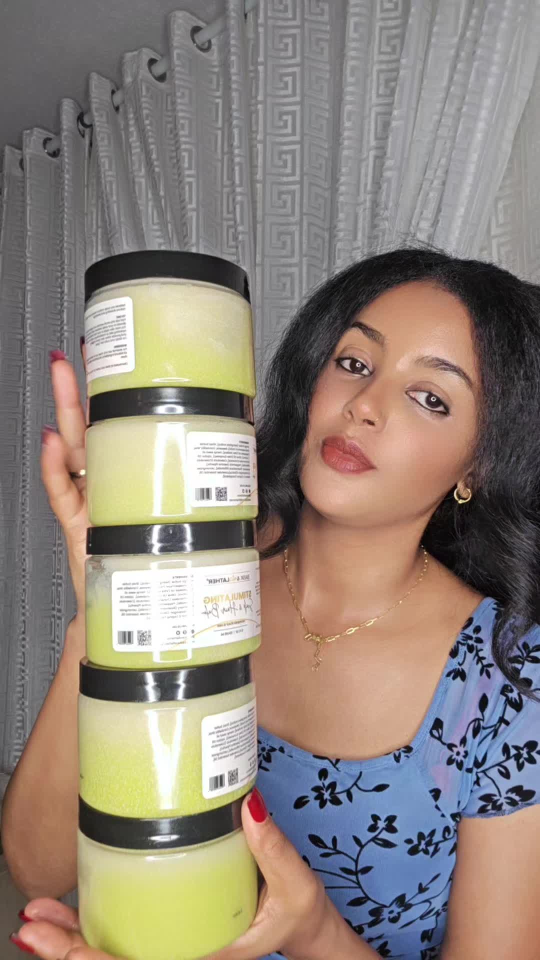 TikTok post by @bellahana20 for Bask & Lather Co. Caption reads: @Bask and Lather Co.
