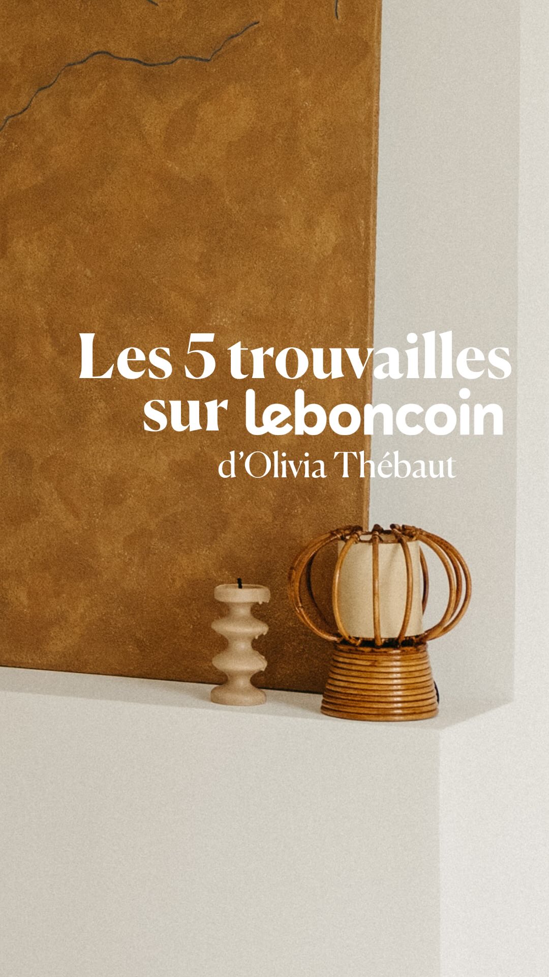 Instagram post by @oliviathebaut for leboncoin. Caption reads: Après avoir rénové leur intérieur pendant....