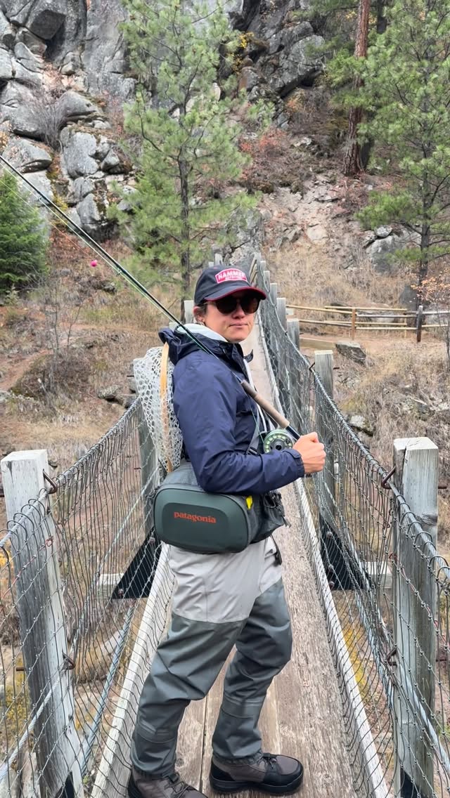 Instagram post by @nicole406heavirland for Patagonia. Caption reads: My runway.