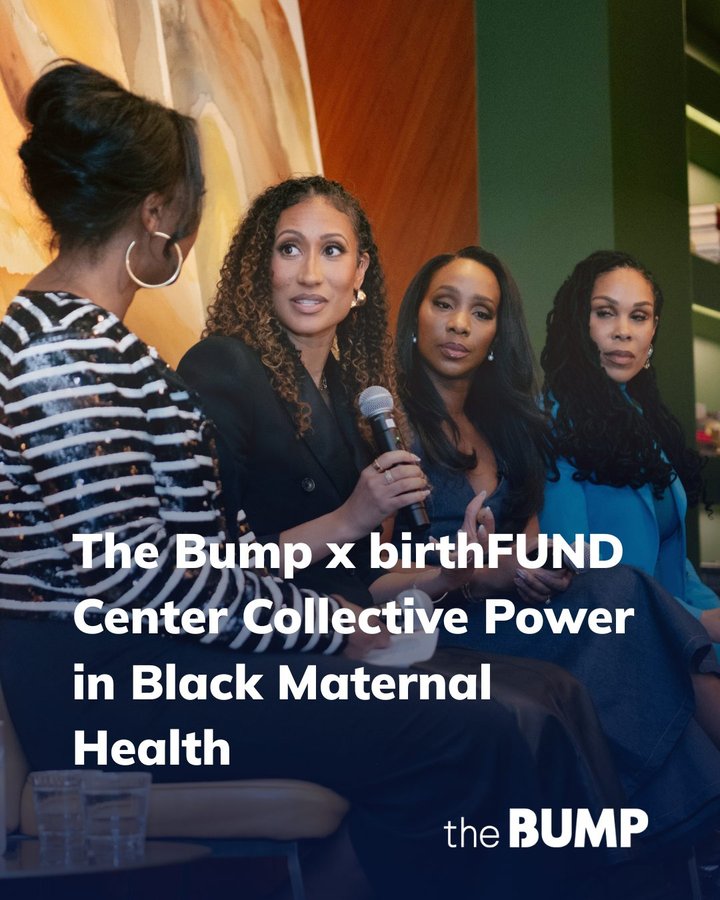 Instagram post by @birthfund for The Bump. Caption reads: [...] last night—an event hosted by The Bump in....