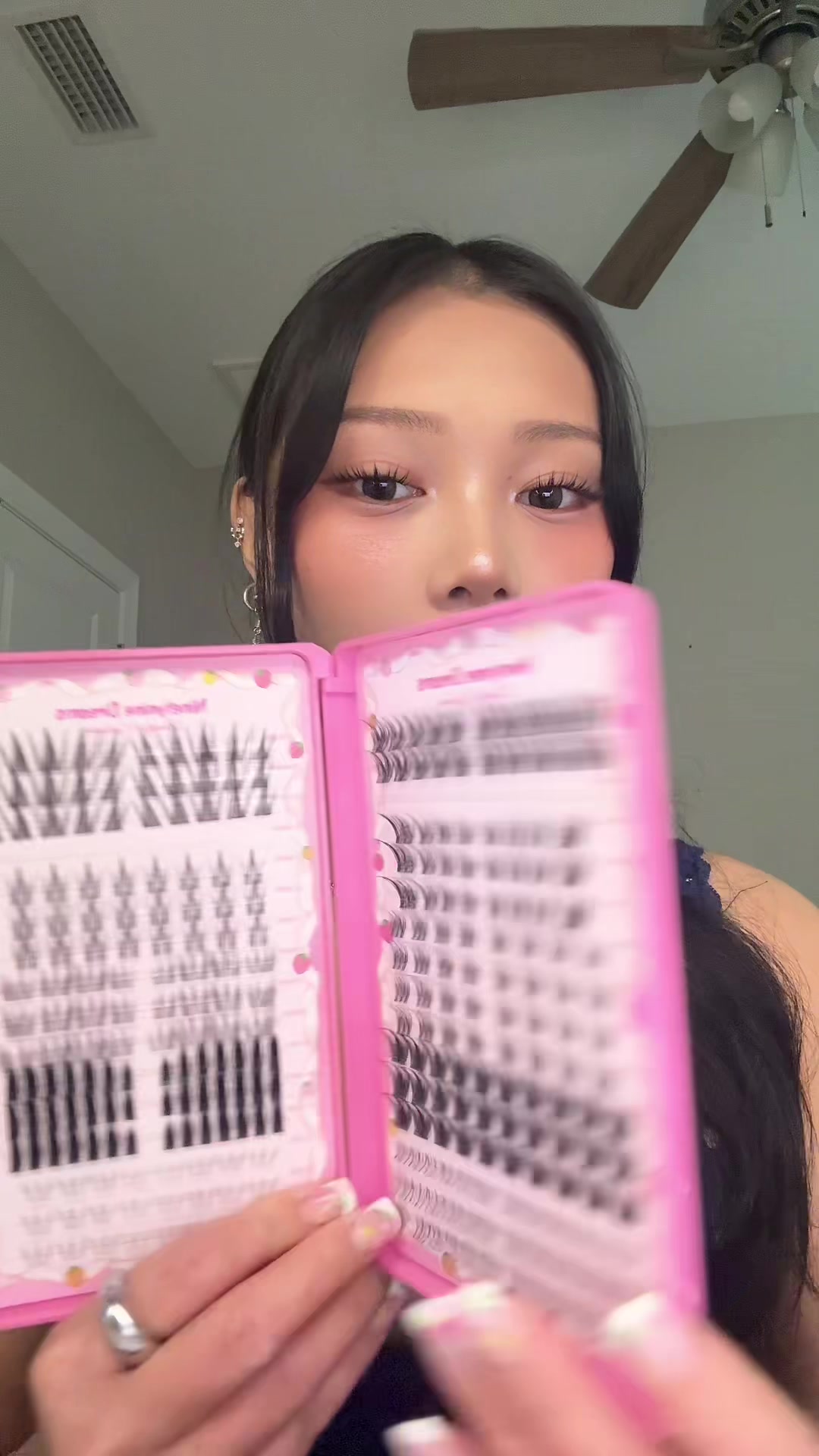 TikTok post by @kykimda for Ninetynine Dreams. Caption reads: my FAV daily lash @NinetynineDreams....
