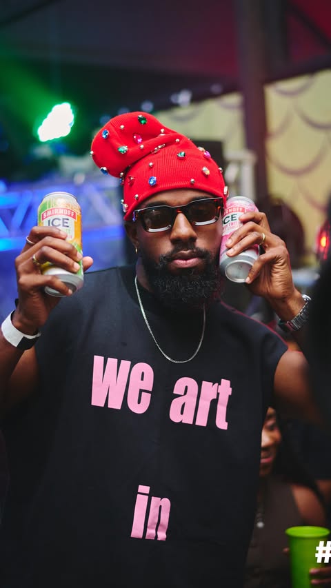 Instagram post by @broigbo for Smirnoff. Caption reads: [...] made sense This is how we do it 🍹🔥....
