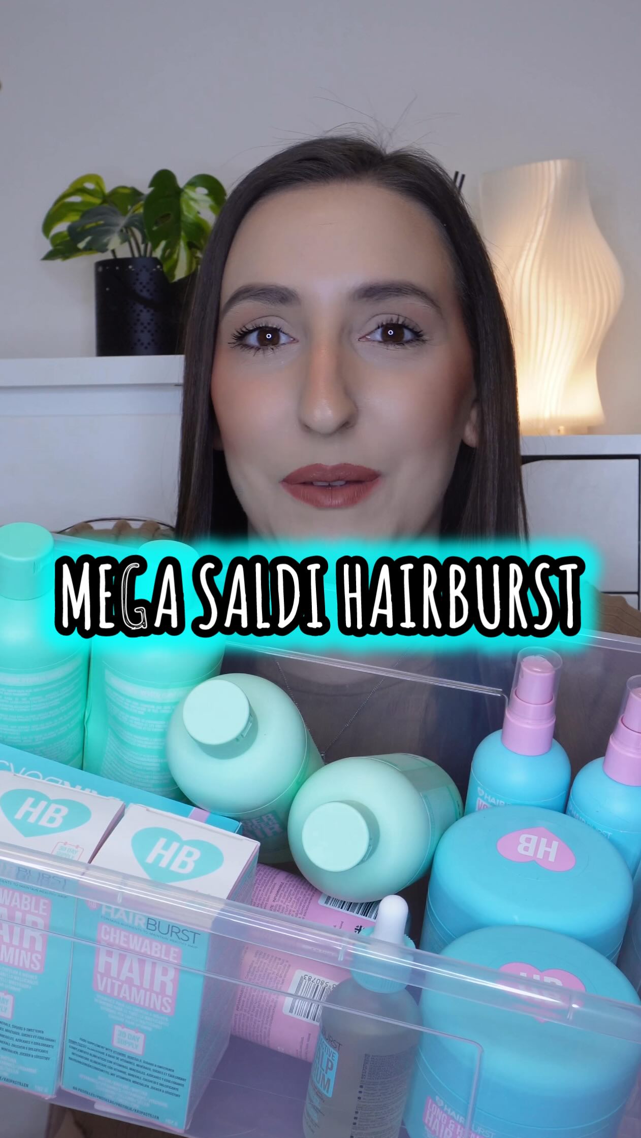 Instagram post by @giuliapulcini_ugc for Hairburst. Caption reads: [...] CI SONO I SALDI ESTIVI @hairburst_it ✨ 2x1....