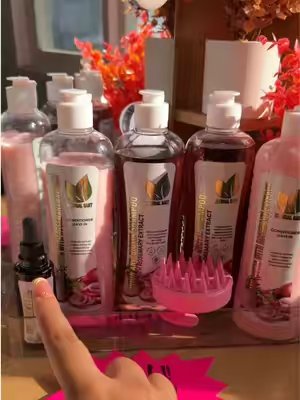 TikTok post by @ofertasenlausa for Natural Sant México. Caption reads: Combo rendidor Natural Sant #hairgrowth....