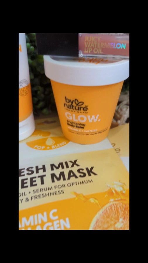 Instagram post by @jmeans77 for bynatureskincare. Caption reads: [...] Glow Brightening Body Balm from....