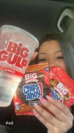 Instagram post by @theangelfoodie25 for Chips Ahoy!. Caption reads: #ad the new CHIPS AHOY! Big Chewy Cookies are the....