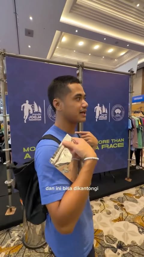 Instagram post by @sbngram for Bank Mandiri. Caption reads: [...] #MoreThanaRace #Sponsored Bank Mandiri....