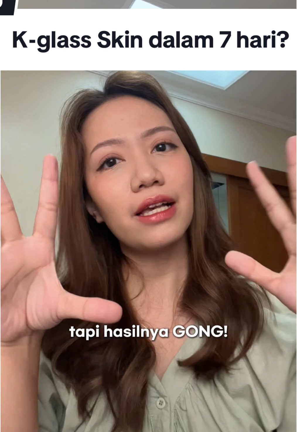 TikTok post by @borassaem for Garnier Indonesia. Caption reads: Dulu sempet mikirnya takut banget klo pake peeling....