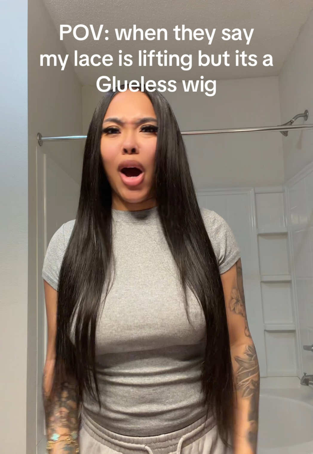 TikTok post by @znuie for YAWAWE. Caption reads: @Yawawe Hair @Yawawe Hair Store 😍😍😍😍😍.