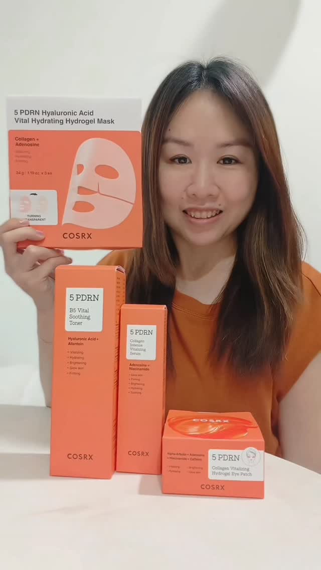 Instagram post by @cynthiaawxl for COSRX. Caption reads: No needles. No downtime. Just clinic-level skin—at....