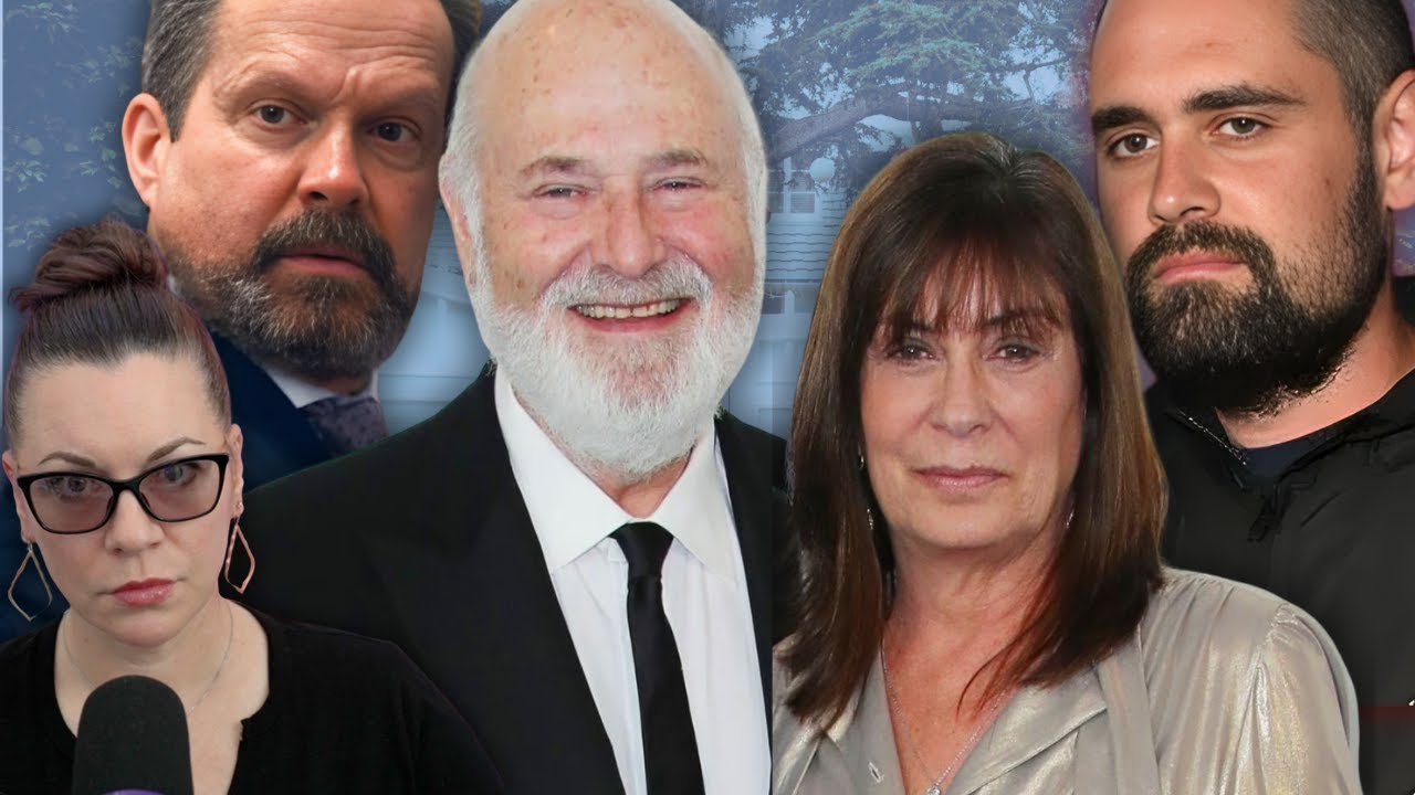 YouTube post by @TheEmilyShow for OneSkin. Caption reads: Rob & Michele Reiner Killed, Son Nick Arrested and....