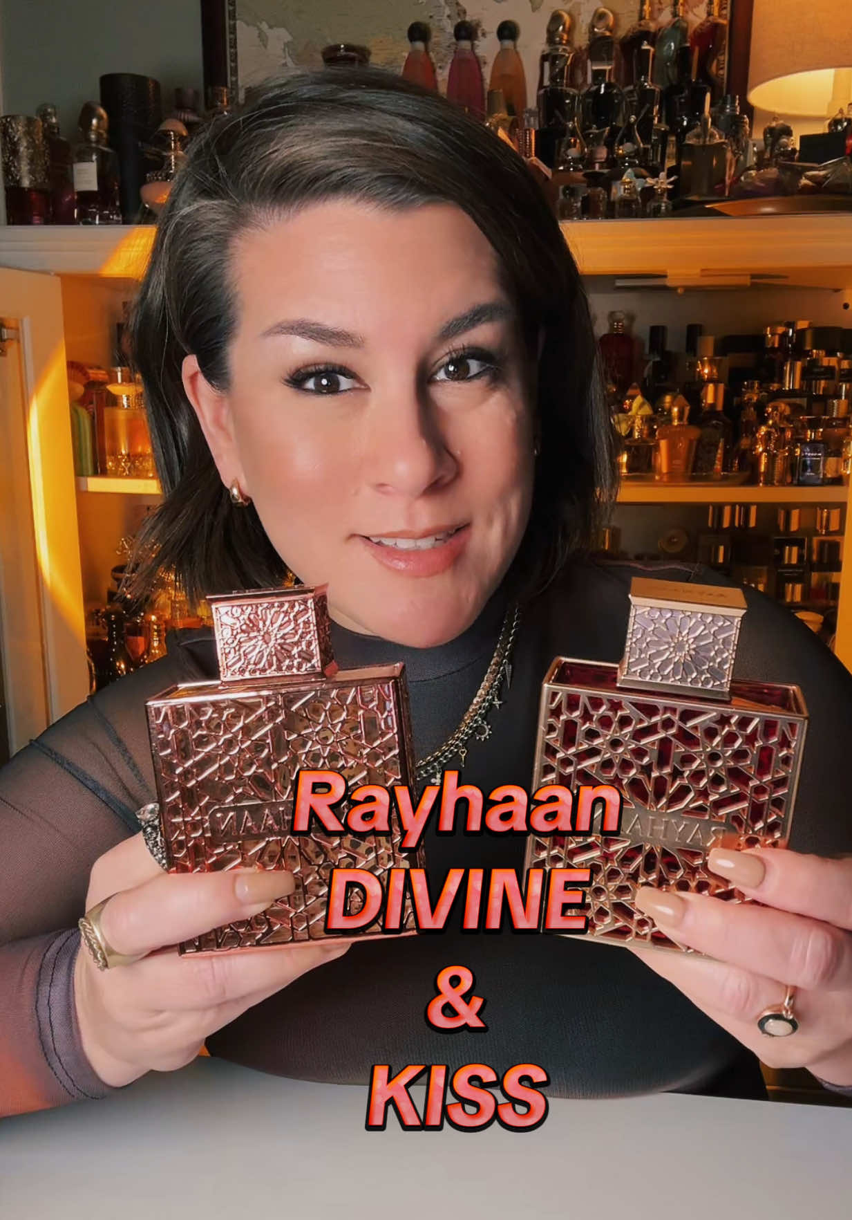 TikTok post by @thegourmandgirl for Beauty House. Caption reads: Save some money and get DIVINE & KISS by @Rayhaan....