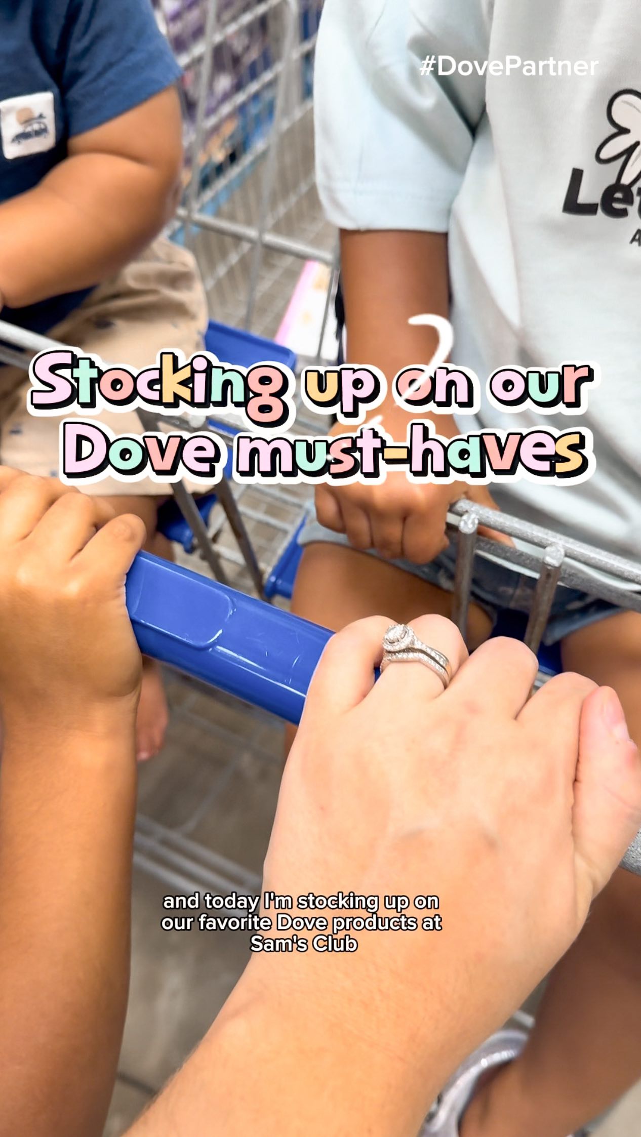 Instagram post by @_kaitlyntucker for Sam’s Club. Caption reads: #DovePartner As a mom of preteen daughters,....