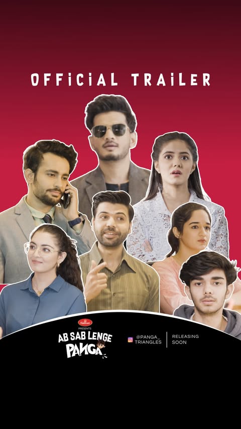 Instagram post by @panga_triangles for Haldiram's. Caption reads: Yeh hai Panga Entertainment Ltd.! Aap yeh samajh....