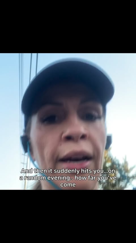 Instagram post by @christinemarinho21 for F45 Training. Caption reads: It started with one run. No big goal. No big....