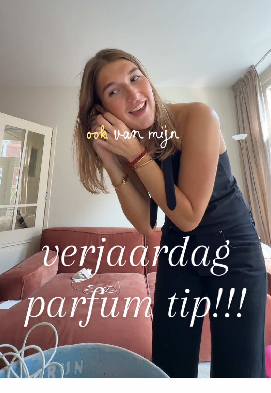 TikTok post by @annemarijn.vdk for Parfumado. Caption reads: BESTE verjaardag ooit!!! Ook al wilde ik het last....
