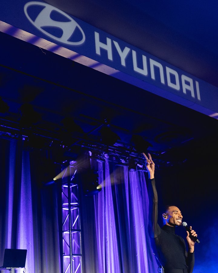 Instagram post by @durandbernarr for GLAAD. Caption reads: [...] set the stage on fire at the #GLAADawards....