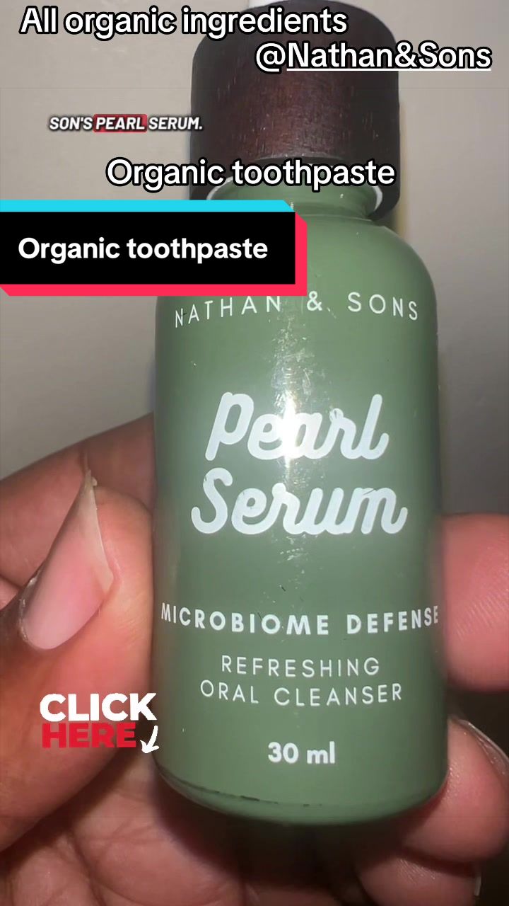 TikTok post by @maatmcfly for Nathan & Sons. Caption reads: [...] ingredients in the Pearl Serum from @Nathan....