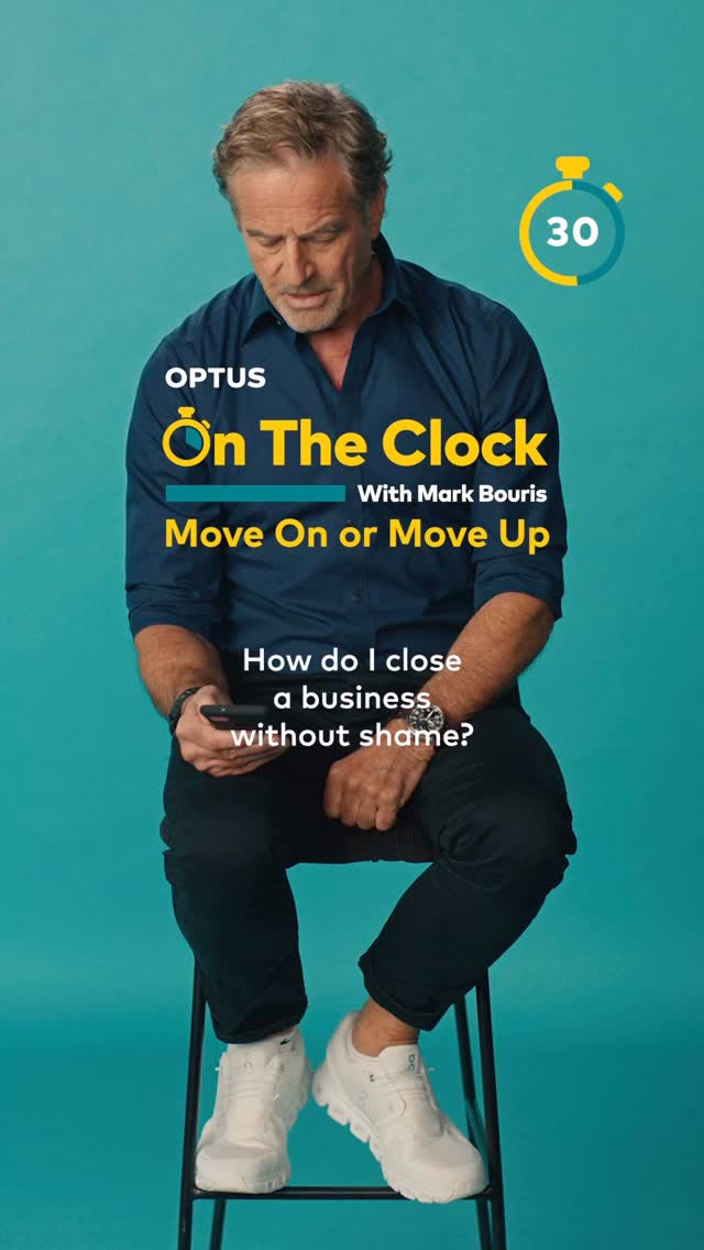 Instagram post by @mark_bouris for Optus. Caption reads: There’s no shame in having a crack.

In this new....