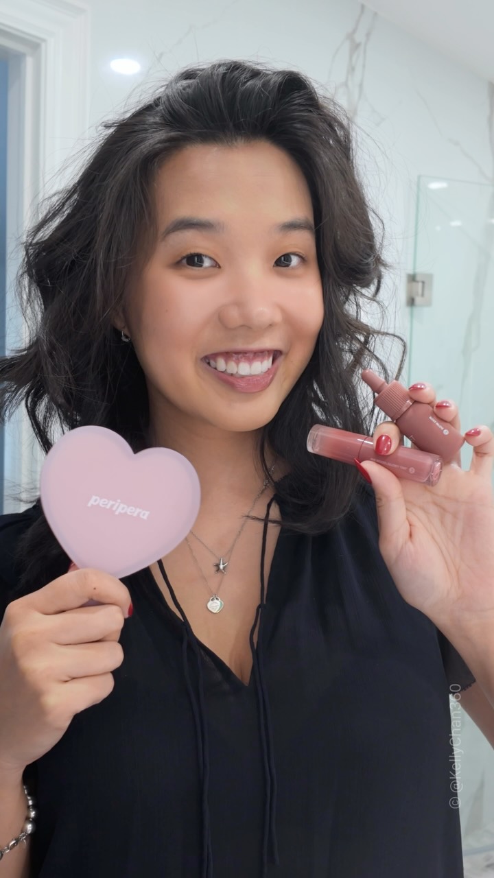 Instagram post by @kellychan360 for CLIO Cosmetics. Caption reads: From Korea with 💋 — meet the cult-fave nude tint....