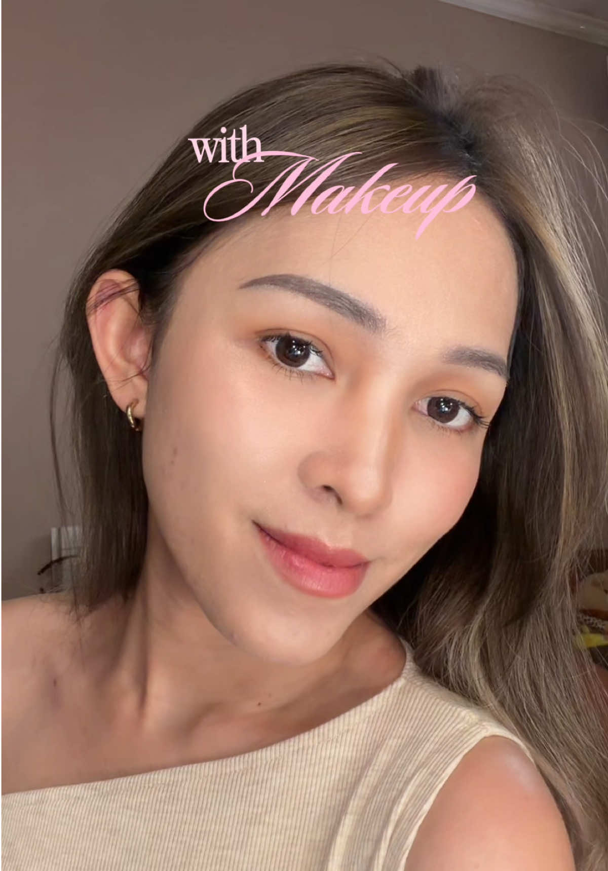 TikTok post by @cslliaz for L’Oréal Paris Indonesia. Caption reads: Glowing from the outside, matte to the touch ✨....
