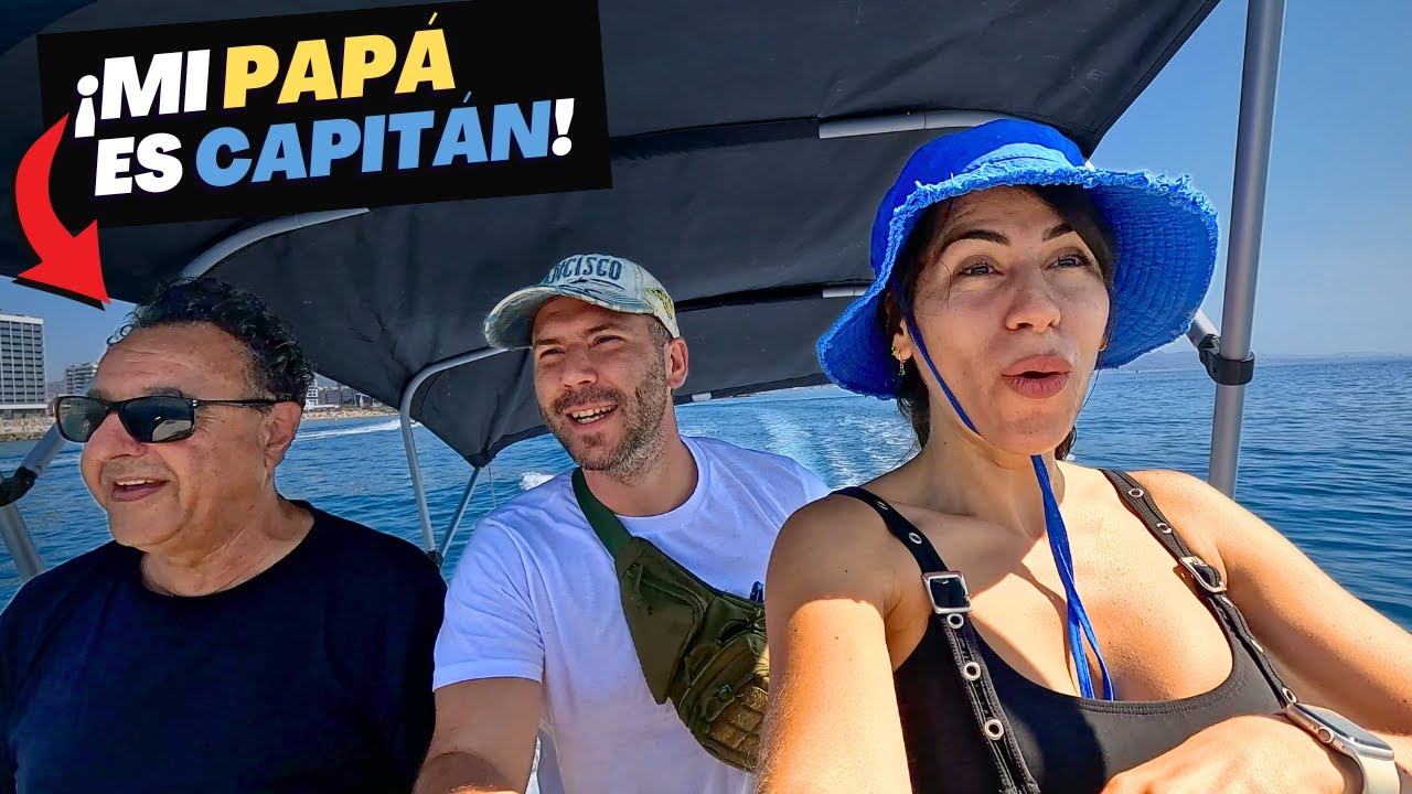 YouTube post by @Americando_ for EcoFlow. Caption reads: My dad takes me to Barcelona by the sea - It....