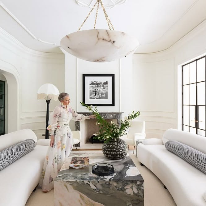 Instagram post by @cleashearer for Architectural Digest. Caption reads: My favorite room in the whole house. When we....